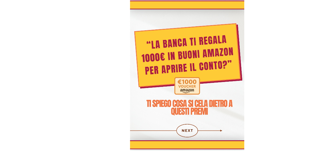 Copertina La banca regala buoni Amazon: è davvero una buona offerta?